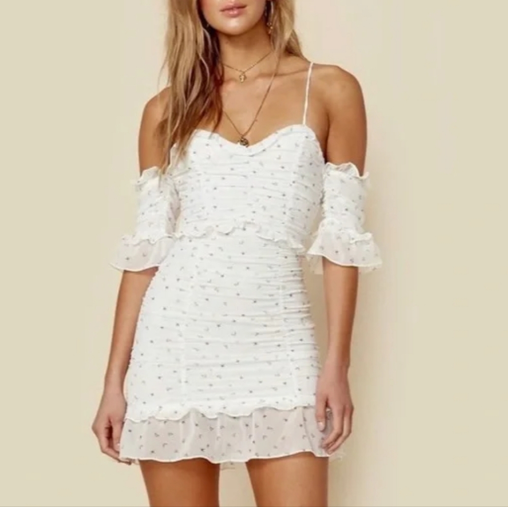 🍋For Love & Lemons LA BROOKE COCKTAIL DRESS - Picture 1 of 16
